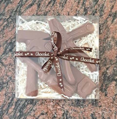 Boîte à outils en chocolat au lait